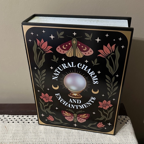 Target Other - Mystical Book Box with Floral and Moth Design